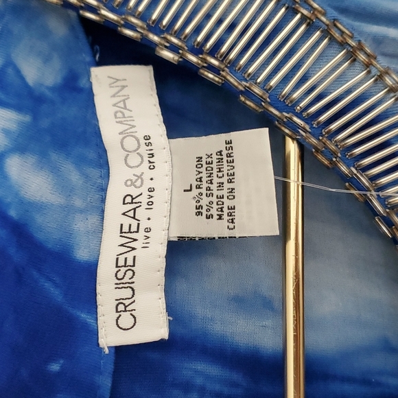 CruiseWear and Company blue tie dye dress - Picture 5 of 10